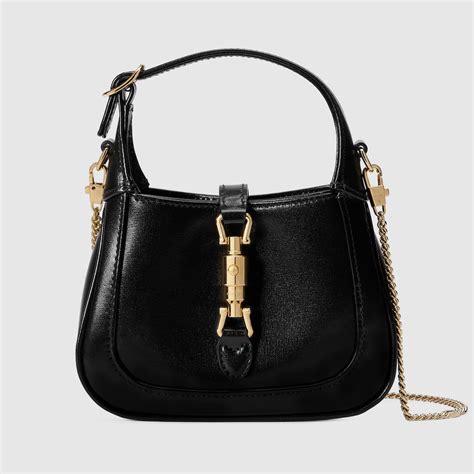 Super mini borsa Jackie 1961 in pelle nera 